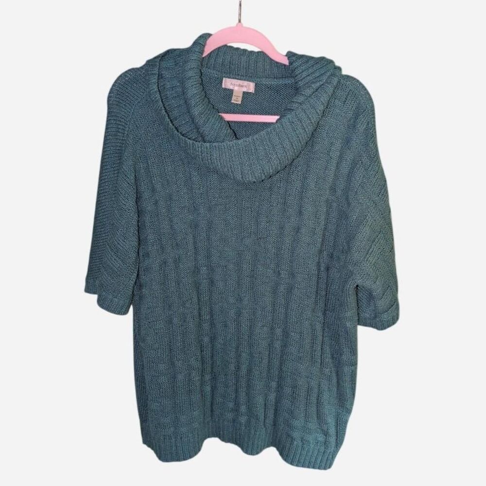 Dressbarn Women's Green and Blue Jumper